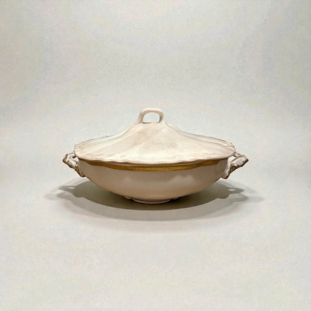 Vintage French Wm. Guerin Limoges porcelain tureen